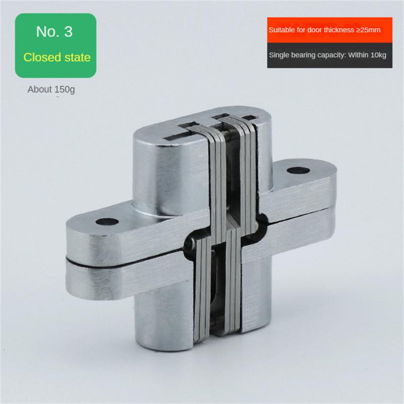 Charnière croisée en acier inoxydable de , charnière dissimulée à 180 degrés, charnière de porte pliante, charnière Invisible Bisagras Visagras: Or