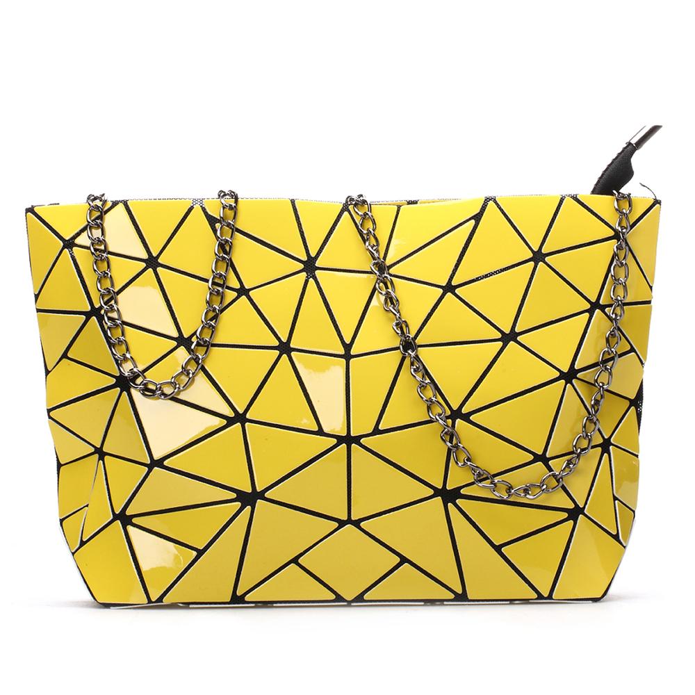 Vrouwen Keten Schoudertas Sac A Main Tas Mode Geometrische Messenger Bags Vlakte Vouwen Crossbody Tassen Clutch Avondtasje Bolso