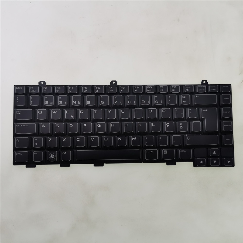 Original Keyboard For Dell Alienware M14X M14X R2 Laptop Backlit keyboard NSK AKU06 DP/N: 0M1XM3 M1XM3 PK130G81A20