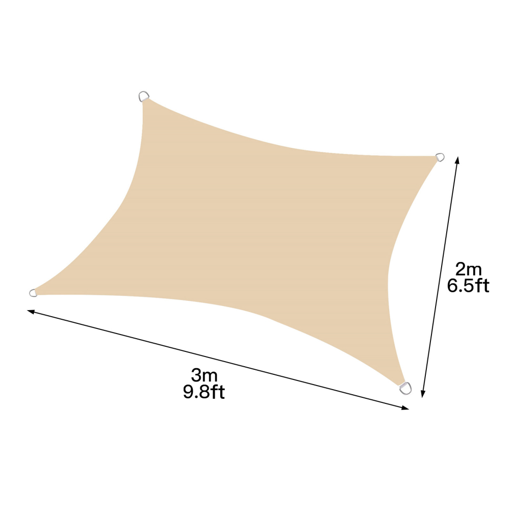 Rainproof Cloth Shade Sail Awning 98% UV Set 2*2 M Printing Protection Shading Rate Of 90% Square 2m*4 Rope Garden Canopy