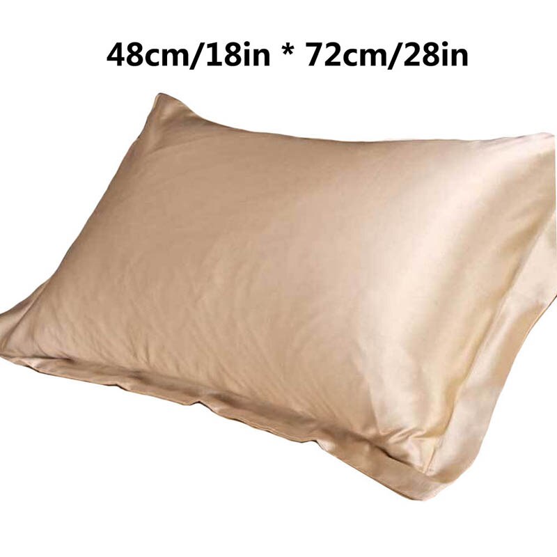 1pc enkla kuddar i ren färg i siden i fyrkantigt format bekvämt för att sova i sovrummet mjuka kuddar 48 cmx 74cm: F