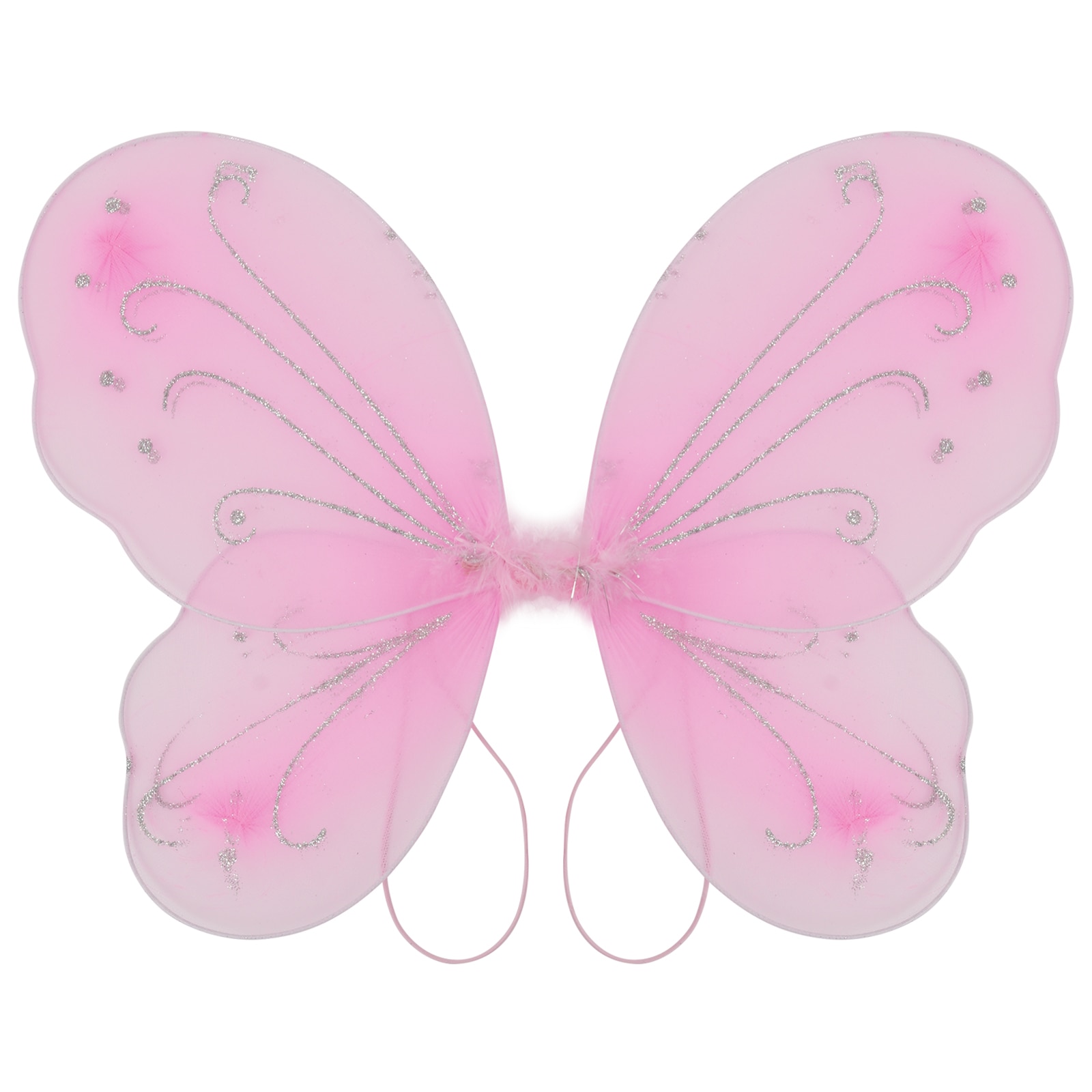 Butterfly Fairy Wings Dress Up Wing Birthday Party Favor Accessory Girls Glitter Butterfly Costume Halloween Costume Photography: Pink