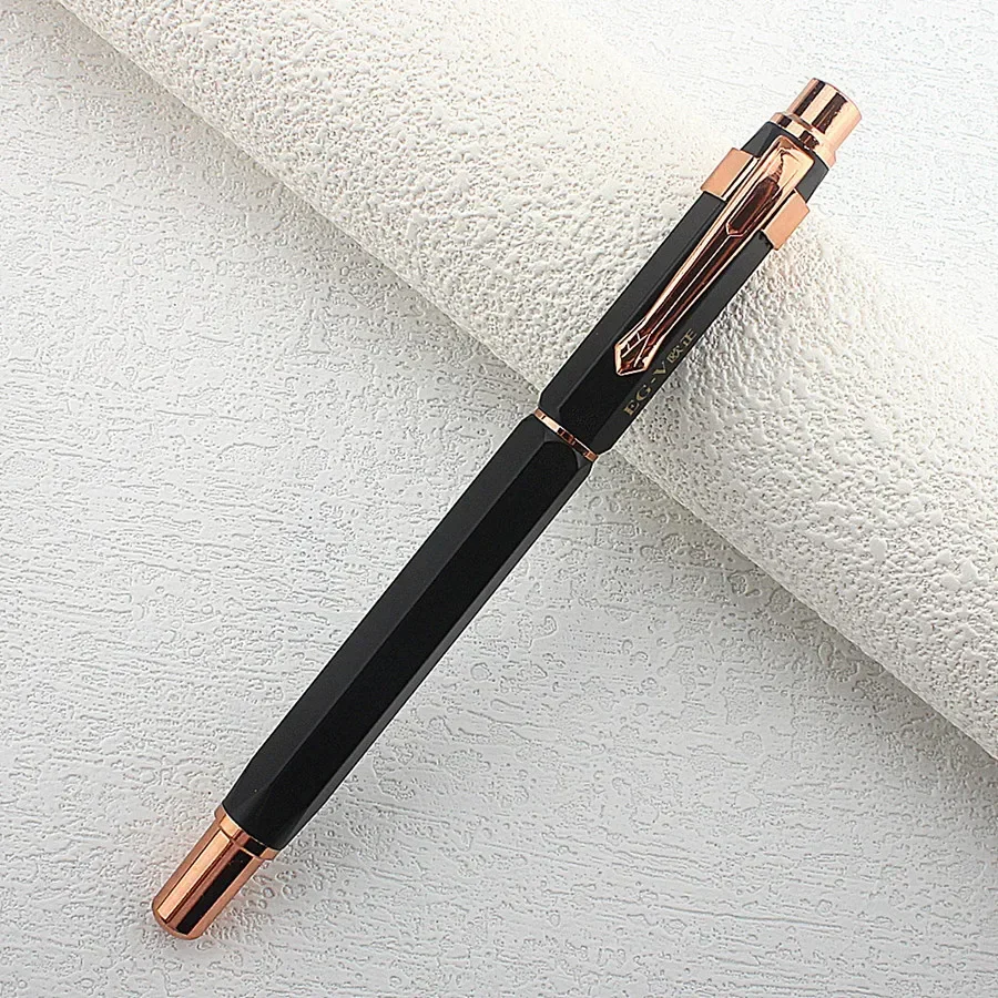 Pluma estilográfica de lujo para estudiantes, bolígrafos elegantes EF de 9189 MM, Punta extrafina, bolígrafos de escritura, papelería, suministros escolares de oficina, 0,38: YELLOW