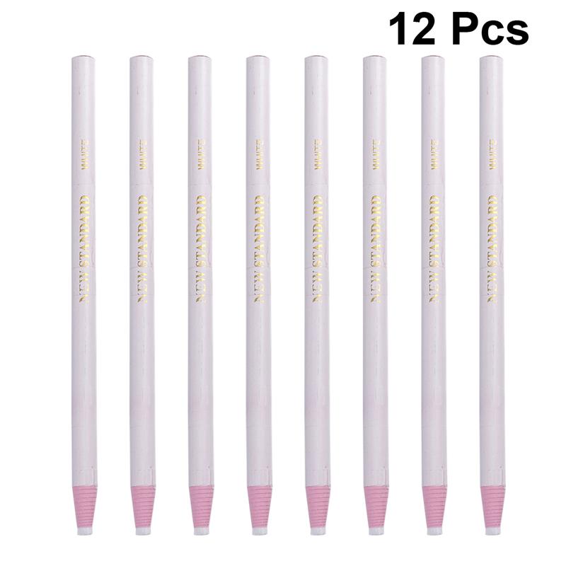 12 stücke schälen-aus Wachs Stift Einfach zu Entfernen Marker für Keramik Glas Tuch Metall Holz Leder Malerei Lieferungen schälen-aus Fett Bleistift: Weiß