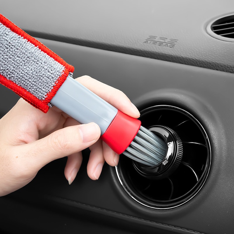 WDZGX Stofborstel autoborstel interieur 7 stuks auto borstel met zachte borstelharen detailing borstel voor dashboard Air Outlet Gap Auto-onderhoud verwijdering van stof kantoor thuis 7 stuks