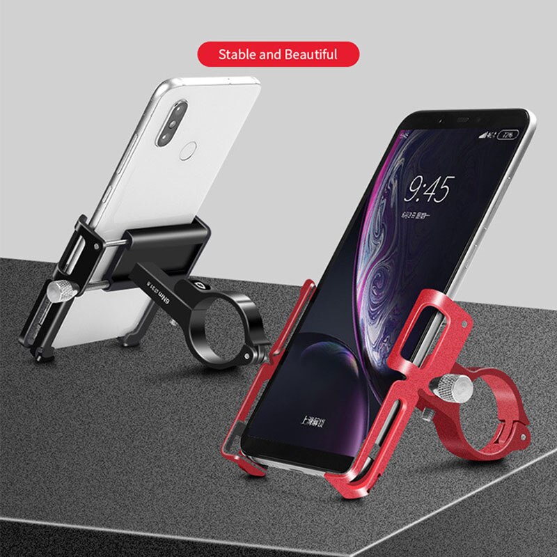 GUB Aluminium Alloy Bike Phone Holder Motorcycle Handlebar Mount Handle Phone Support for 3.5-6.2 Inch Smartphone