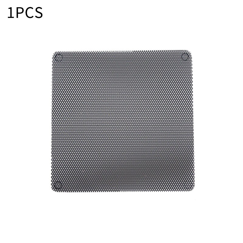10 unids/lote 120mm negro cortable PVC PC ventilador polvo filtro caja a prueba de polvo malla de la computadora: 1PCs