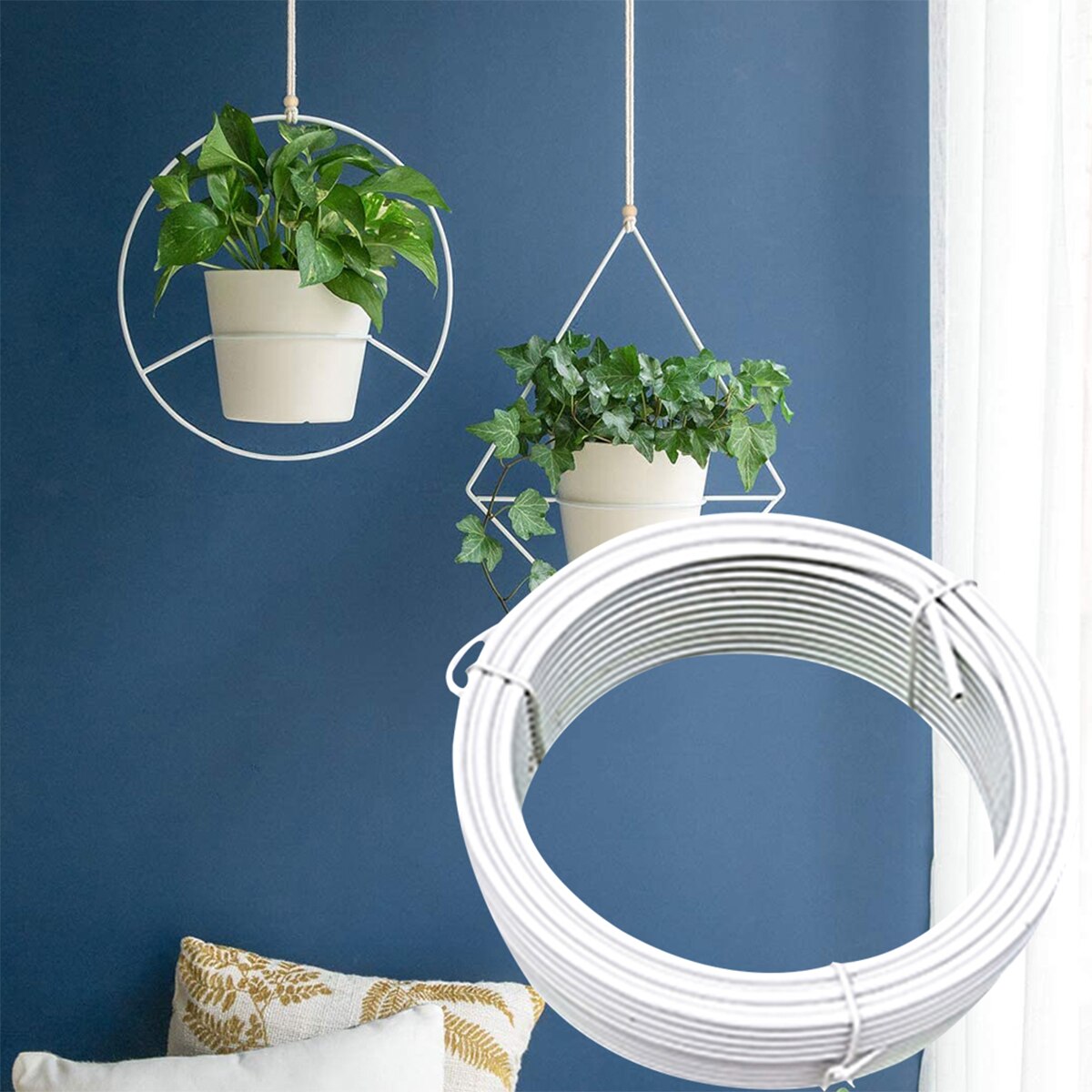Home Garden Iron Wire loop Multifunction Wire Gardening Flower Twist Craft Winding DIY Home Use Plant Shape Wire Tool Decoration