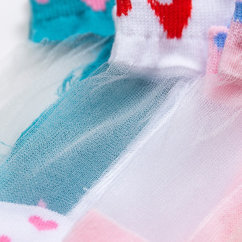 5 Paren/partij Kinderen Katoenen Sokken Mesh Sokken Jongen Meisje Baby Baby Ultradunne Mode Ademend Effen Voor Zomer 0-12T Teens Kids