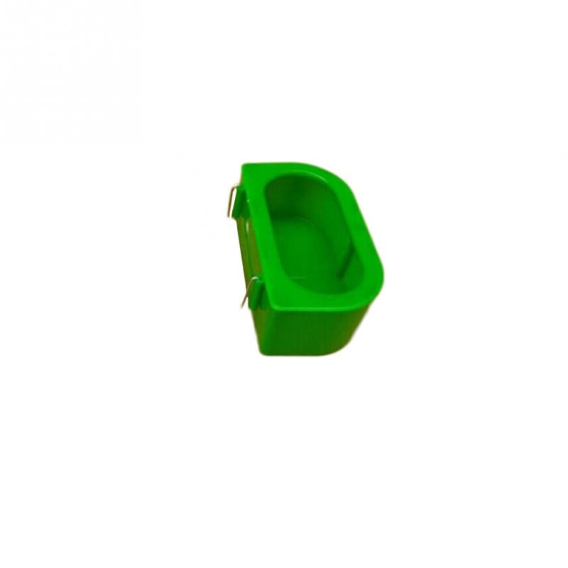 Pet Birds Hanging Feeding Trough Parrot Food Water Bowl Feeding Splash-proof Cup Plastic Bird Pigeons Cage Feeder: S