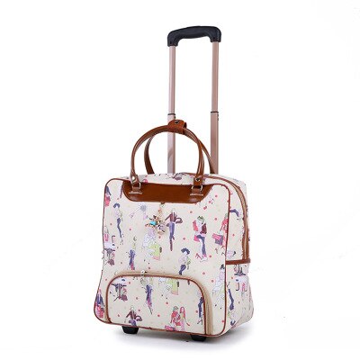 Women's Suitcase Suitcase, Waterproof Cabin Oxford Cloth, Trolley Car, Hand Luggage, Trailer Box, Universal Wheel Trolley Case: A7