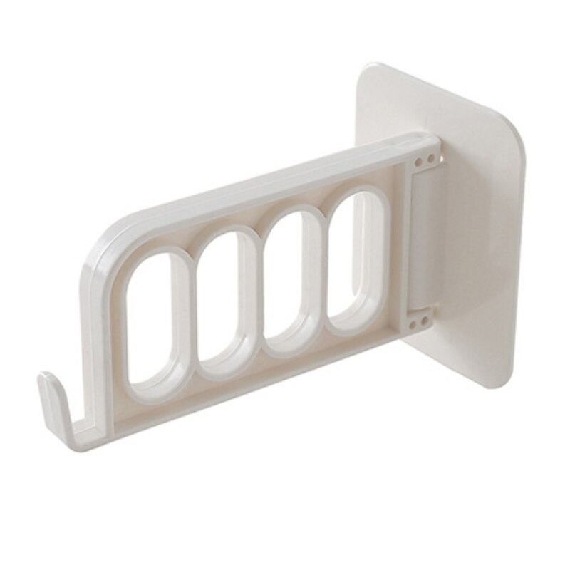 Pants Hanger Space Saving Multi Layer Storage Closet Rack Hanger Belt Scarf Trousers Tie Hangers Holders Non-slip Magic Hanger: F-White