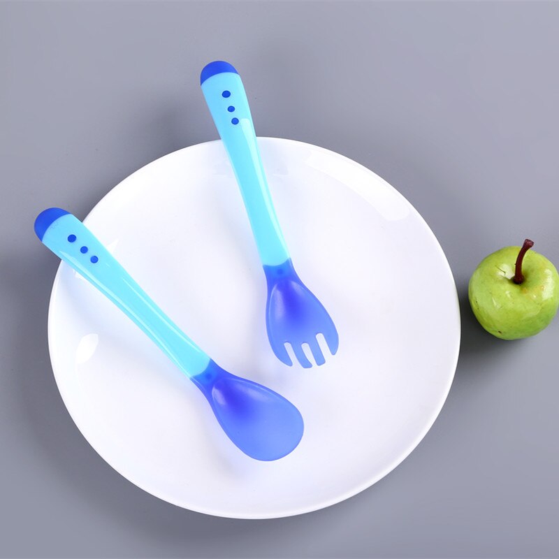 Kom bord babyvoeding kinderservies set voedingsbeker bestek babybordjes voor kinderen lepel vork bpa-vrij serviesgoed borden: 2 stuks blauw
