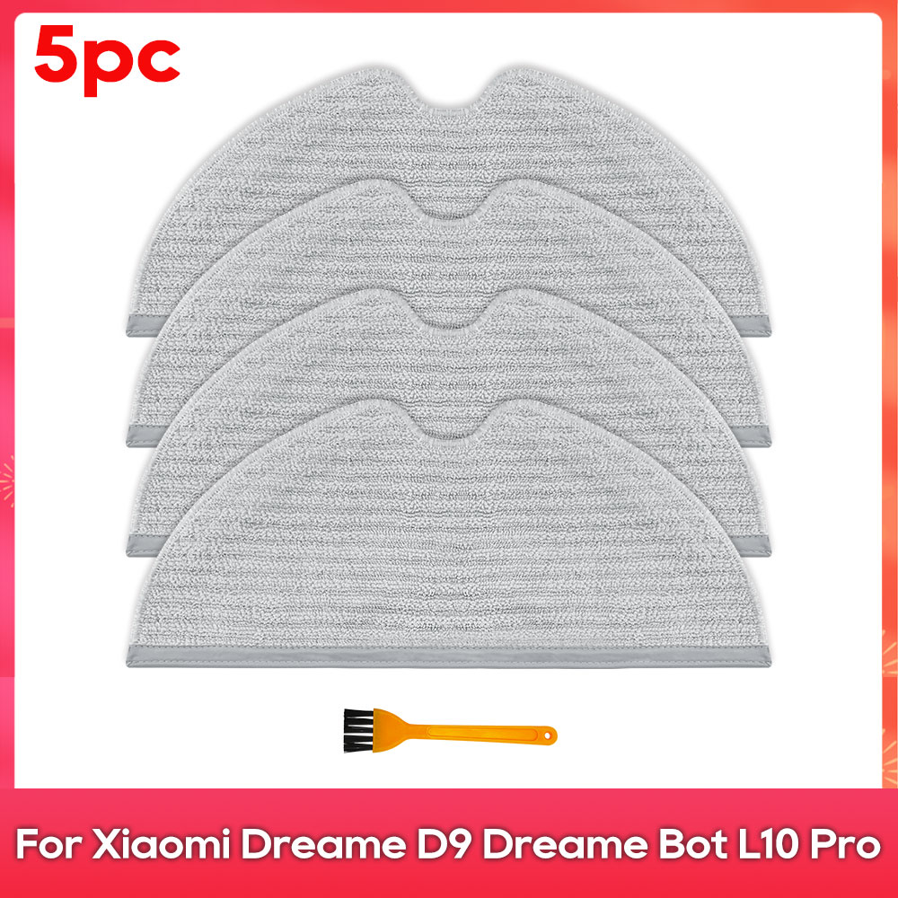 Compatible For ( Dreame D9, L10 Pro, Trouver Robot LDS Vacuum Finder ) Spare Parts Accessories Main Side Brush Mop Hepa Filter: Gold