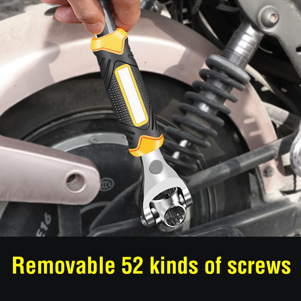 52 In 1 Socket Wrench Rotary Spanner Work with Spl... – Vicedeal