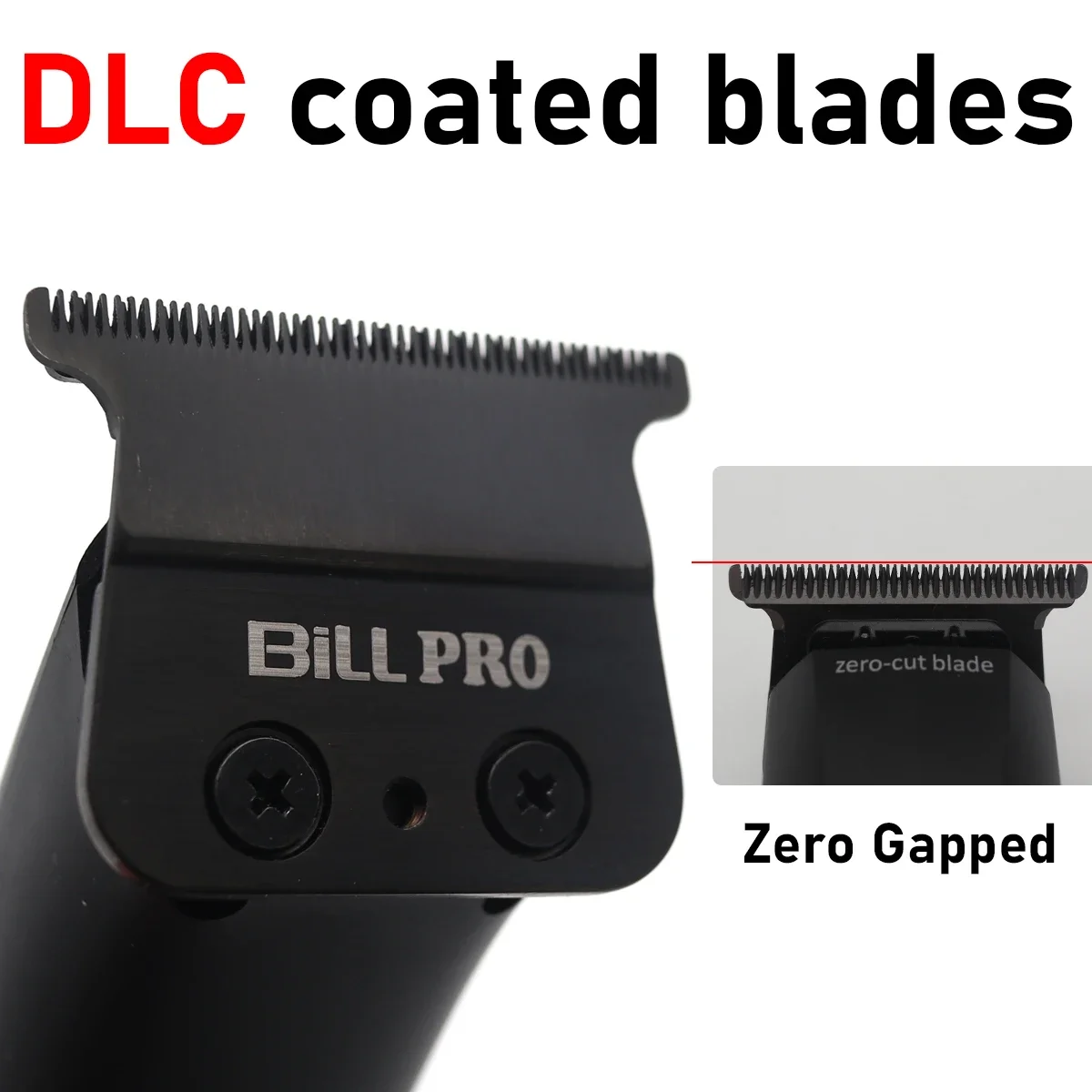 BiLL PRO BL931 7500 RPM DLC KERAMISCHE Mes Professionele tondeuse OilHead Graveren Barbershop Heren Zero-Cut Blade