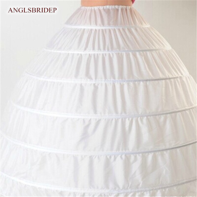 ANGELSBRIDEP moda 6 obręcze halki zgiełku robić sukni balowej suknie ślubne podkoszulek akcesoria dla nowożeńców ślubne krynoliny: Default Title