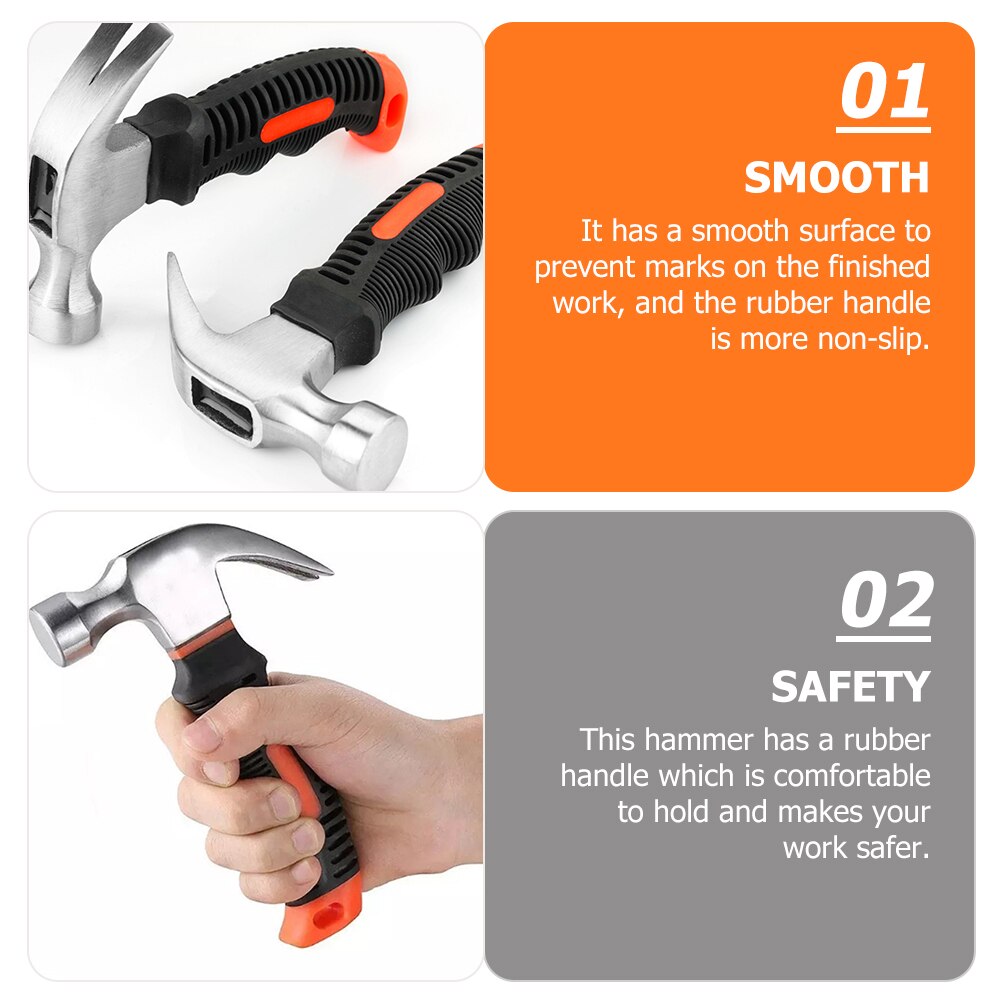 Multi-functional Steel Hammer Auto Repair Hammer Mini Tack Fiberglass Hammer