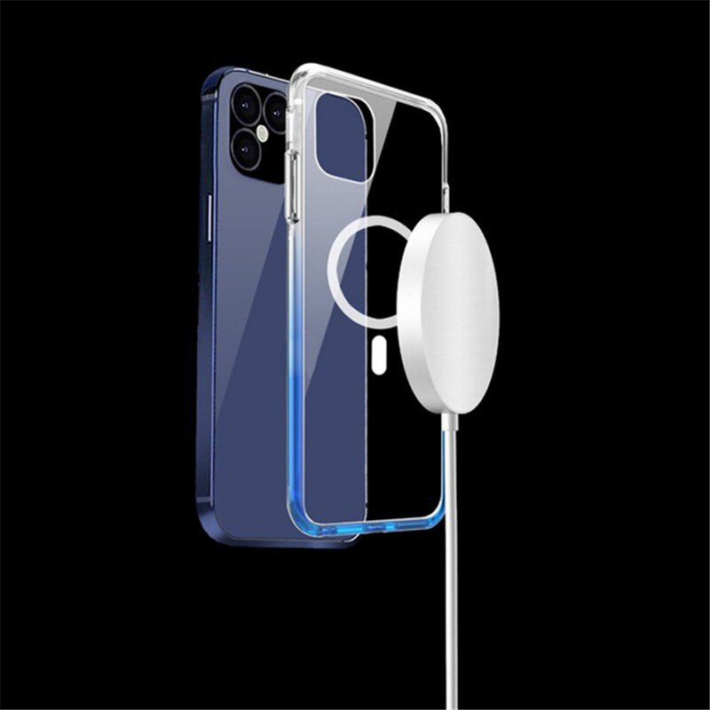 Met Doos 15W Magnetische Draadloze Oplader Auto Oplader Voor Magsafe Iphone 12 Pro Max 12 Mini Mag Veilig Snelle opladen Pad Inductie