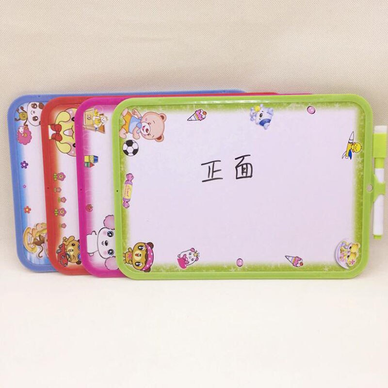 White Board Cartoon Small White Board Whiteboard Message Board Children'S Student Writing BoardPractice Drawing Board Stationery