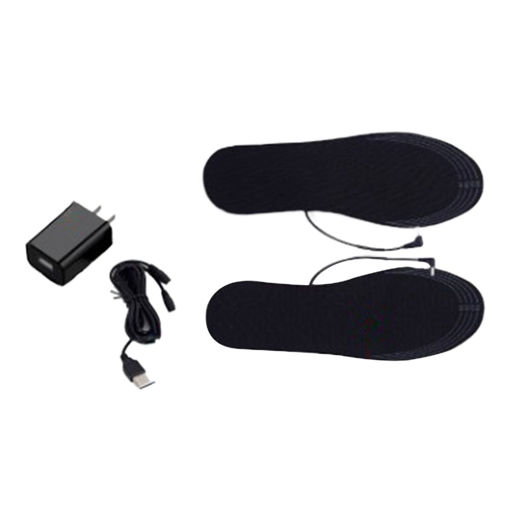 Electric Heating Inhole Outdoor USB Infrared Heating Insole Winter Flexible Electric Heating Insole Fishing Hiking: 35-40 yards