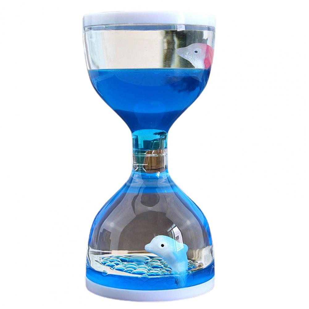Reloj de arena líquido, temporizador de arena para aliviar el estrés, encantador y satisfactorio, temporizador de gota de aceite sensorial, reloj de arena de aceite, de Navidad, decoración del hogar: Azul