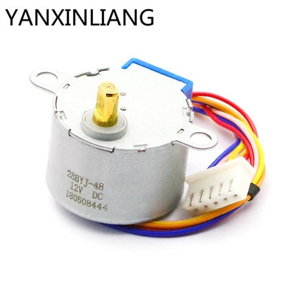 5Pcs 28BYJ-48 Stepper Motor DC 12V PIC MCU 4 Phase Valve Reduction Gear Ratio Step motor 28BYJ-48-12V