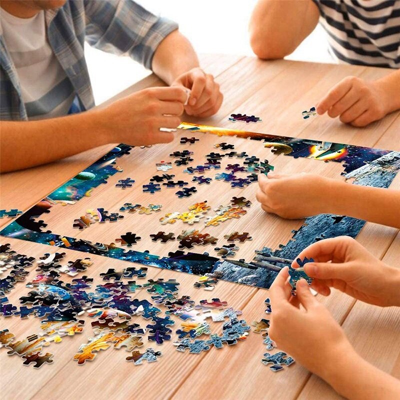 1 Set 2 Sheets 2000 Tablets Jigsaw Toy Pieces Each Mini Assembled Jigsaw Puzzle Toys