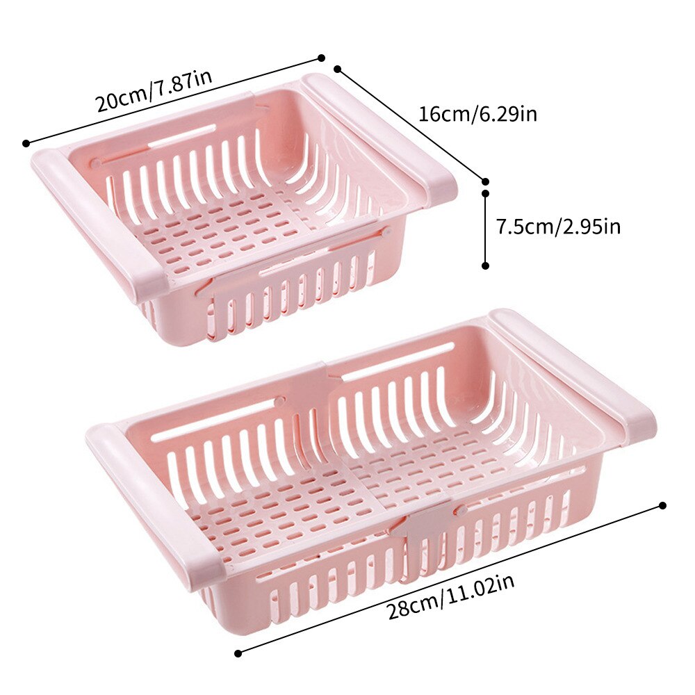 Fridge Organizer Storage Box Refrigerator Drawer Plastic Storage Container Shelf Fruit Egg Food Storage Box Kitchen Accessories#