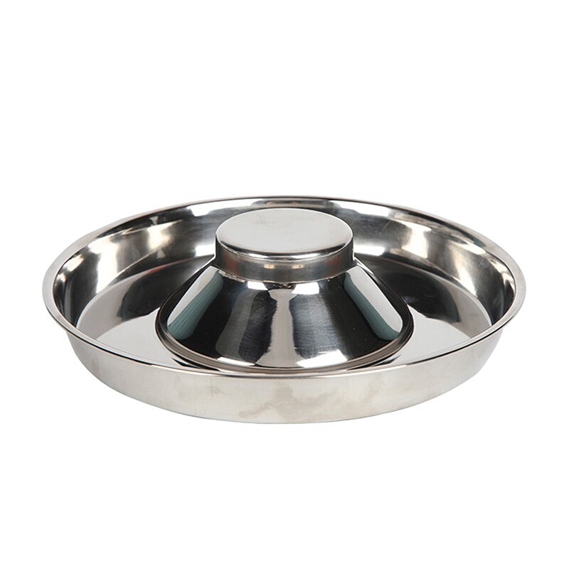 Hondenvoerbak - Roestvrij Staal - Enkele Voerbak - Ronde Vorm - S, M, L Maten: 26cm
