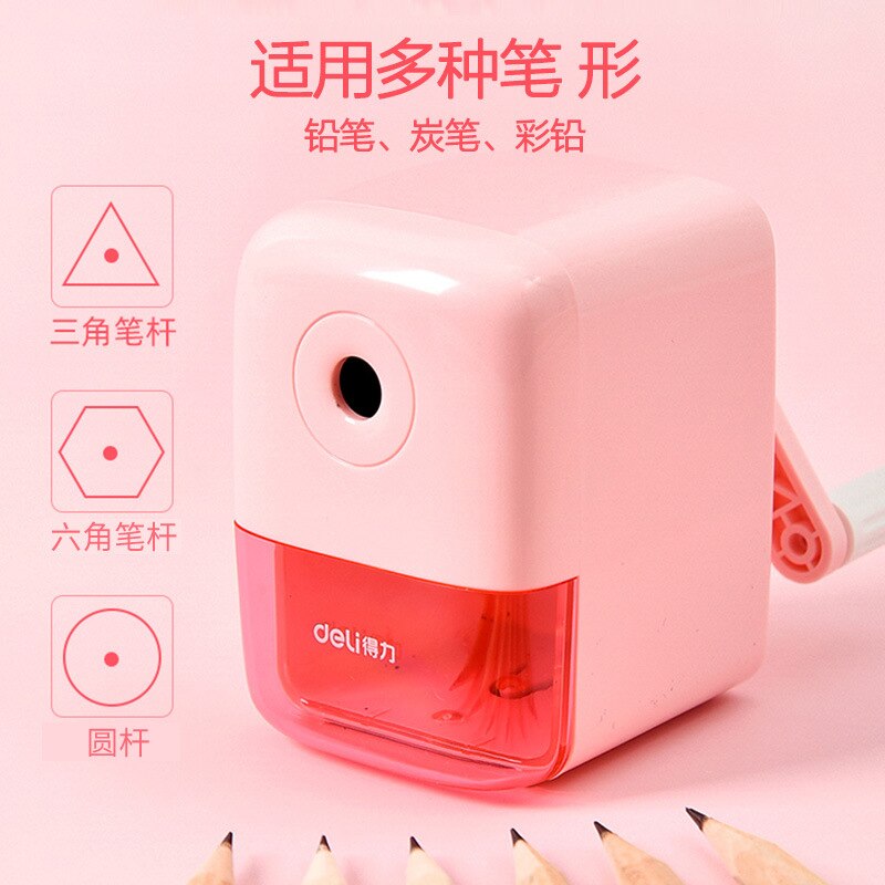 Pencil Sharpener Child Students Hand crank Pencil sharpener Kindergarten Pencil sharpener lovely Multifunction Automatic lead