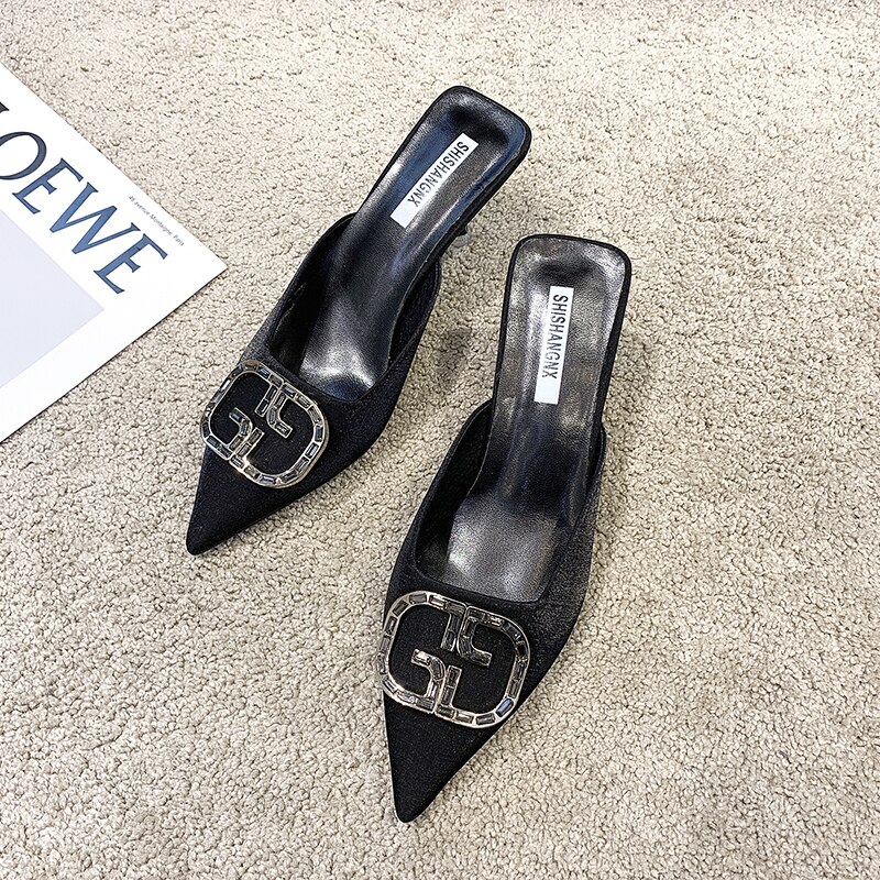 Damesschoenen met spitse neus, muiltjes, hakken en stiletto's: Zwart / 36