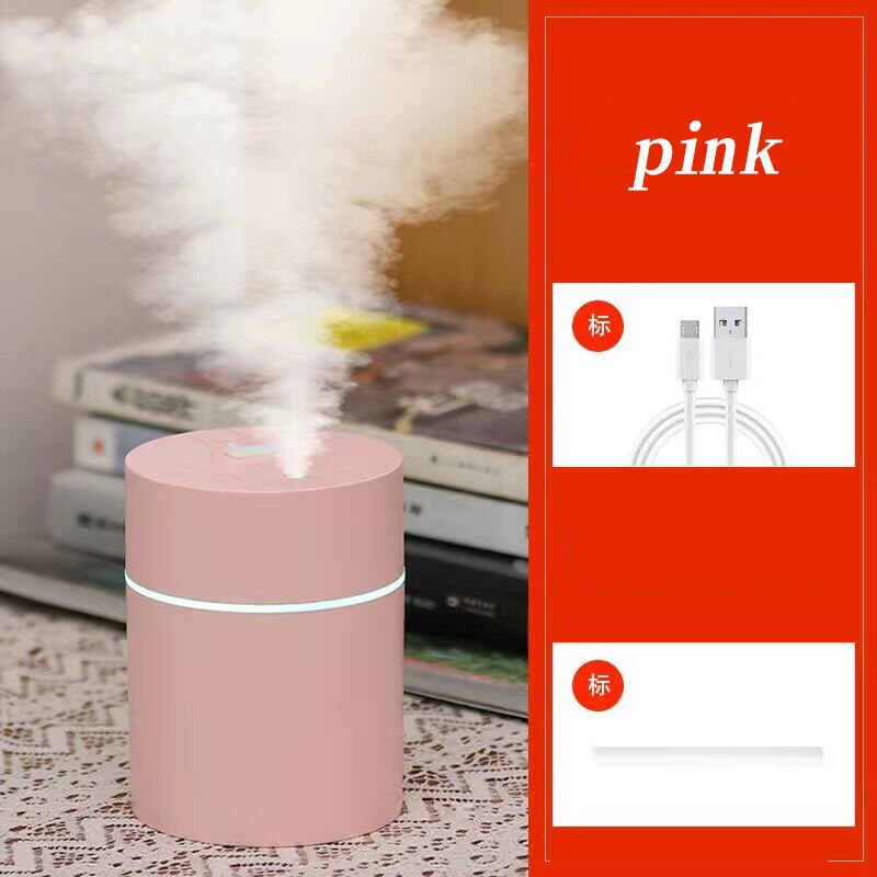 aria di casa Umidificatore Portatile USB senza fili Acqua aroma nebbia Diffusore Vita Mostra Aromaterapia Humidificador telecamera da letto di ufficio: rosa