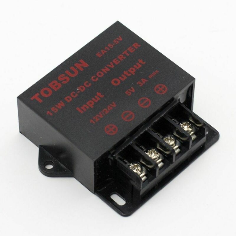 DC 12V 24V to 5V 3A 15W Converter Regulator Power Supplies Transformer Converter DC Power Converter Accessories Tools