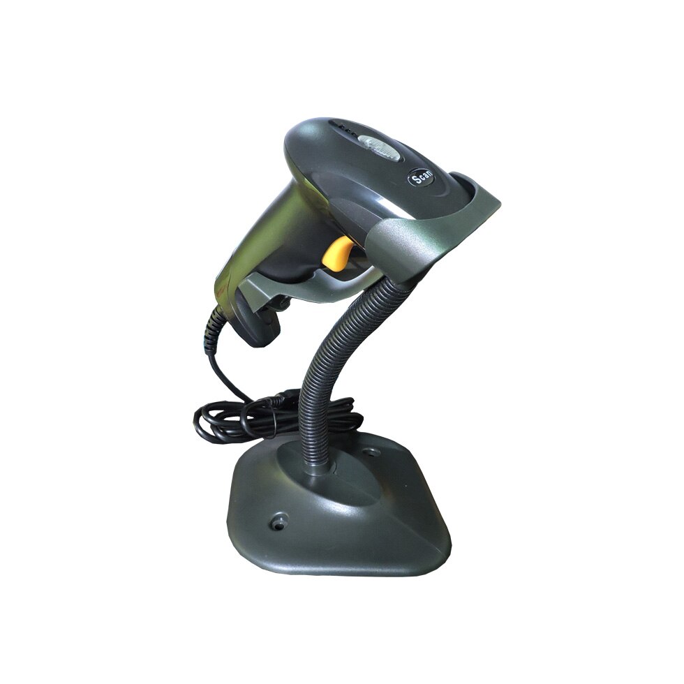 Barcode Scanner Handheld Scanner with Stand Holder Automatic Bar Code Reader Auto Scanning POS Scan for Inventory