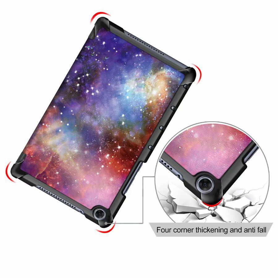 Slim odwróć PU skórzane etui do Huawei MediaPad M5 lite 8 JDN2-W09/AL00 8.0 cal inteligentny pokrowiec do huawei m5 lite 8 Case + film + długopis