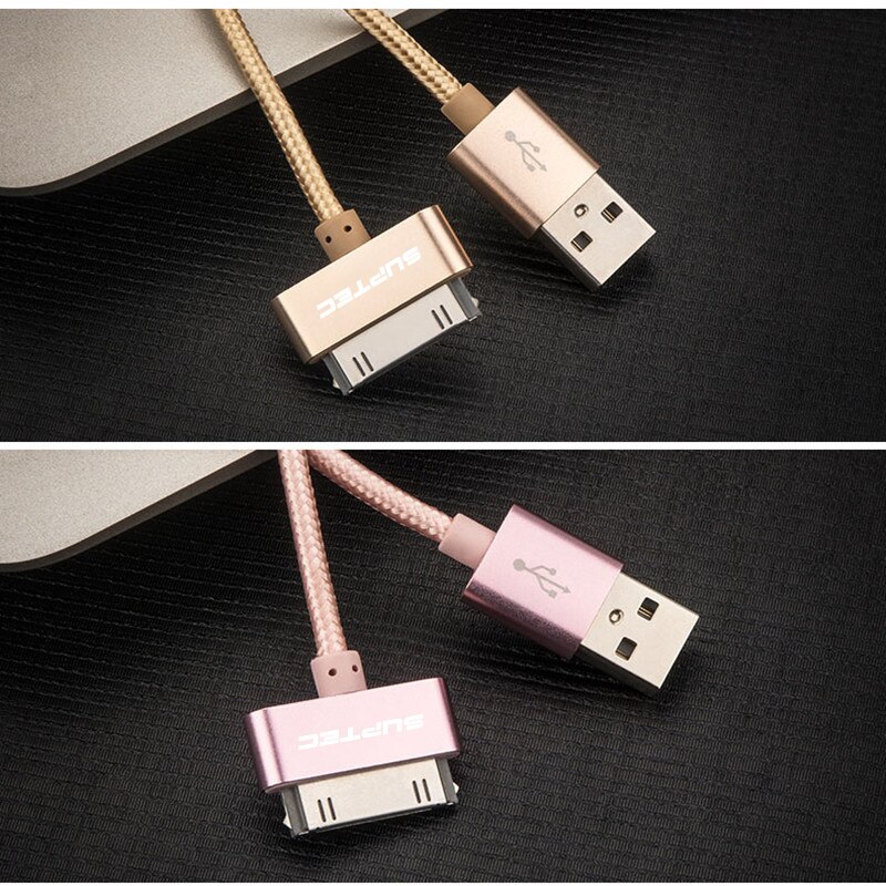 SUPTEC USB kabel dla iPhone 4 s 4S 3GS iPad 2 3 ipod nano dotykowy szybkie ładowanie 30 Pin oryginalny adapter do ładowarki ładowarka kabel do transmisji danych