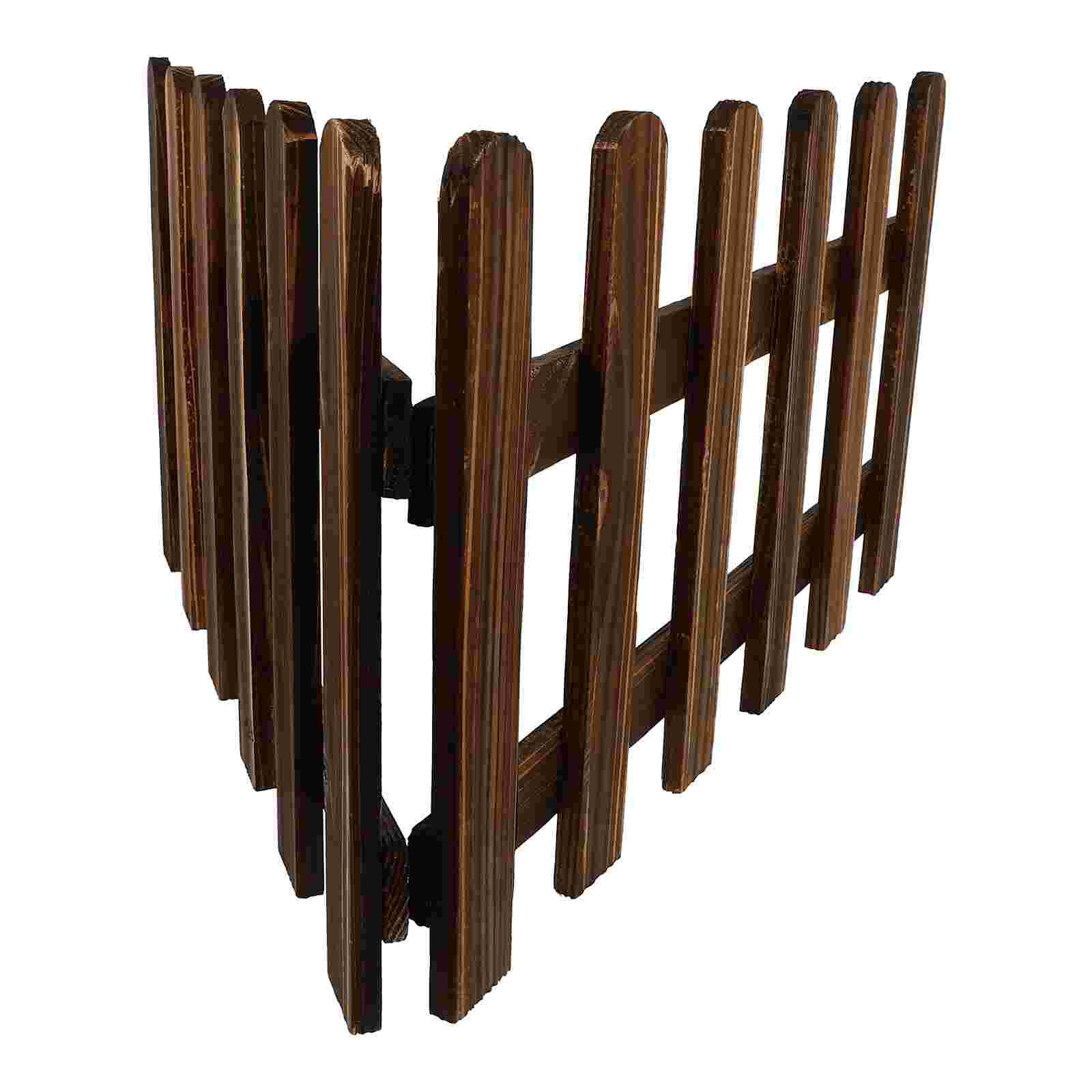 2pcs Anti-corrosive Wood Fence Courtyard Partition Wood Fence for Garden