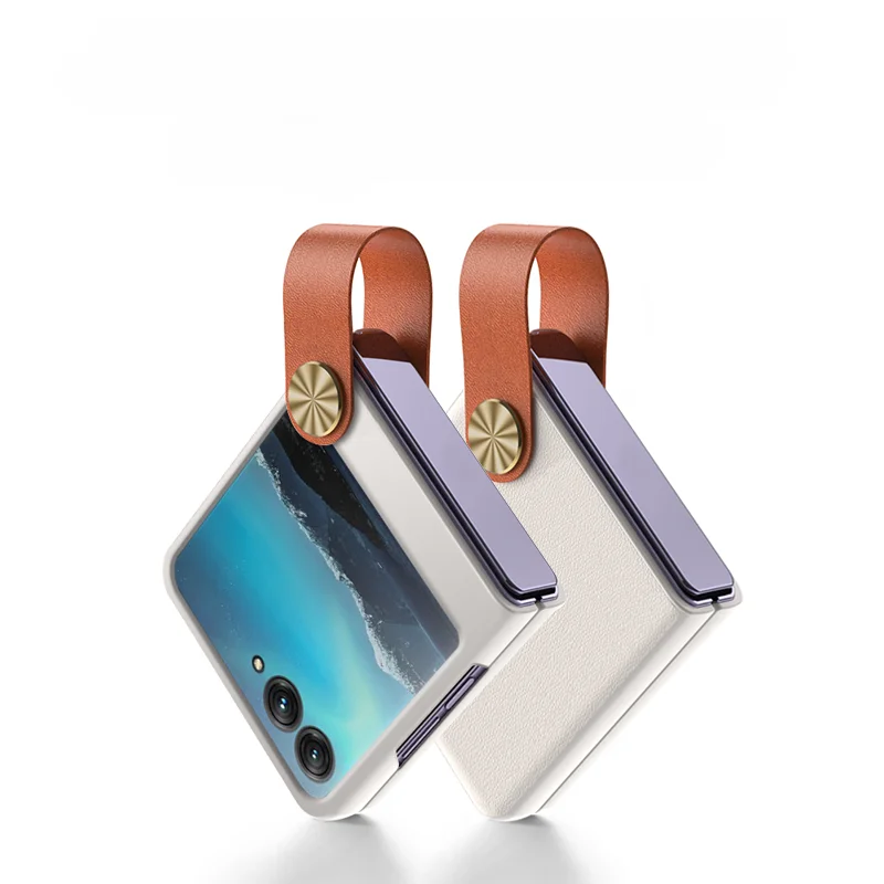 Luxus Leder Telefon Fall Für Motorola MOTO Razr 60 50 40 Ultra Pro + 2025 2024 Handgelenk Strap Armband Halter stoßfest PC Abdeckung: Baumwollstoff / schwarz