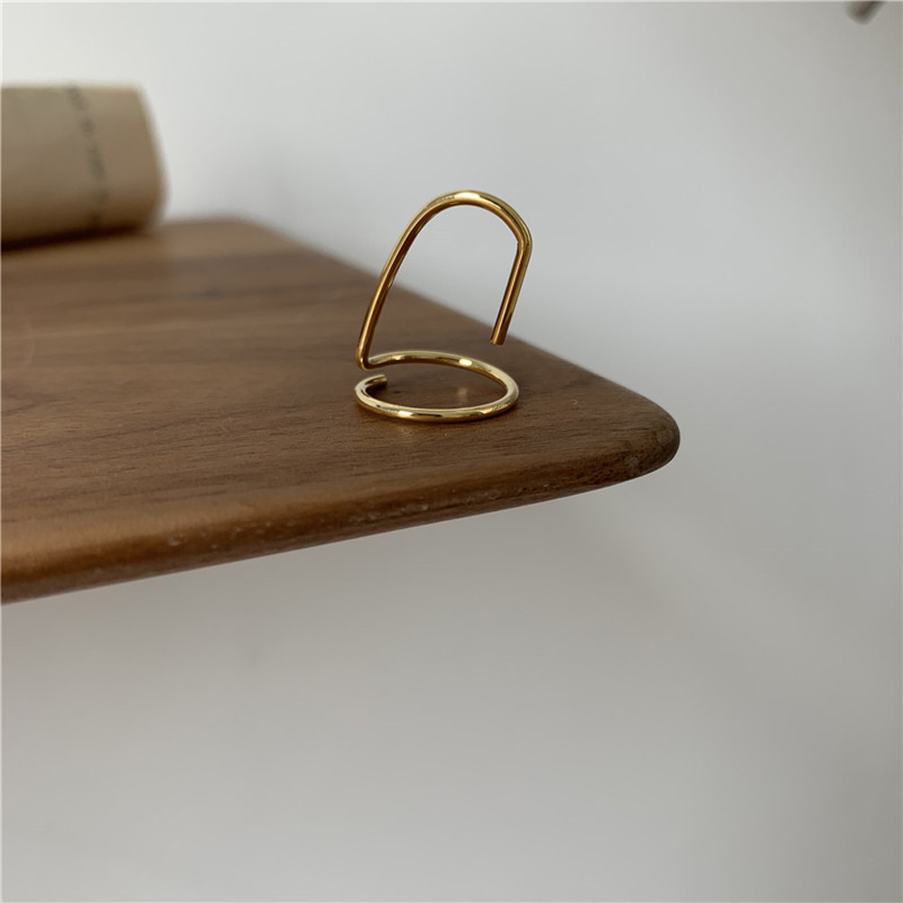 Anillos góticos de Metal para uñas finas para mujer, cubierta protectora diaria para la punta del dedo, joyería de: gold D