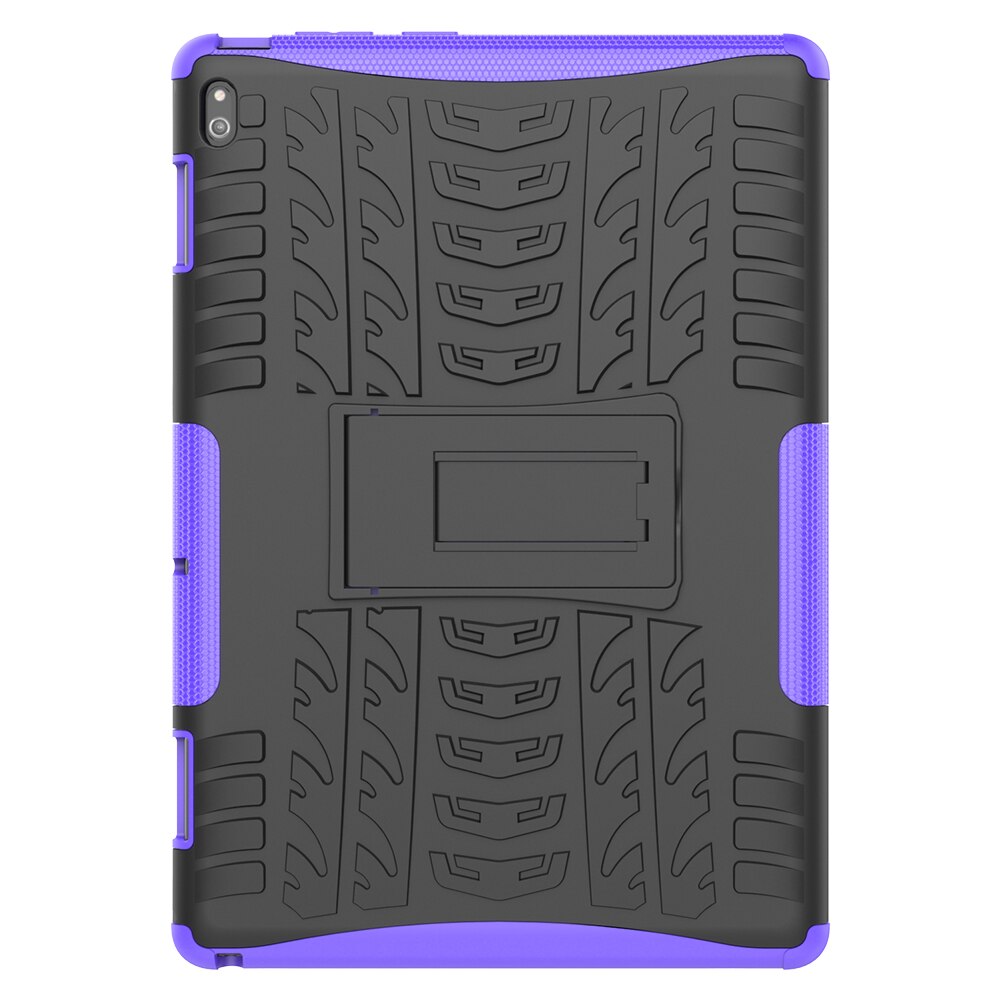 For Lenovo Tab E10 Case 10.1 inch TB-X104F TB X104F Case Shockproof Armor TPU+PC Hybrid armor Stand Tablet Cover: Purple 
