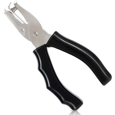 Single 6mm Hole Punch Handheld Round Paper Cutter Loose-Leaf Punches Scrapbooking Puncher DIY Tools Office Binding Supplies: black