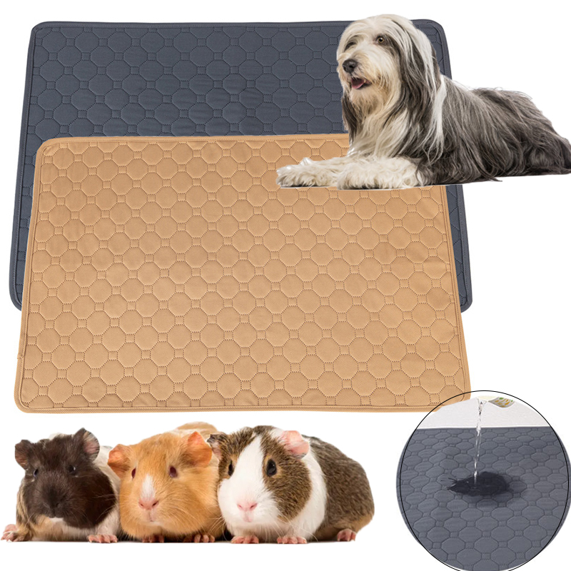 Tapis à couches lavable pour cochon d'inde, lapin, imperméable, pour Hamster, literie, Cage, coussin de pipi pour chat, grand chien