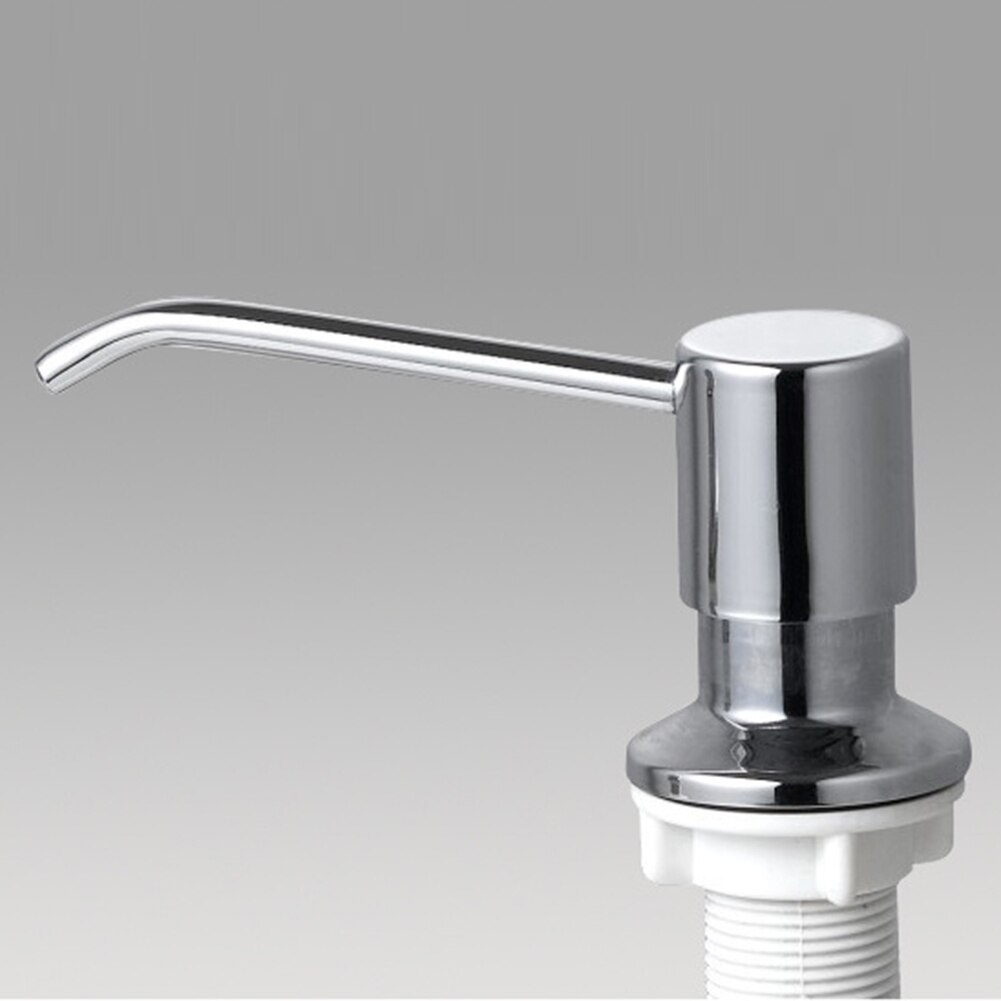 Stainless Steel Kitchen Soap Dispenser Sink Detergent Shampoo Hand Wash Soap Bottle Silver Pumps for Bathroom Hotel