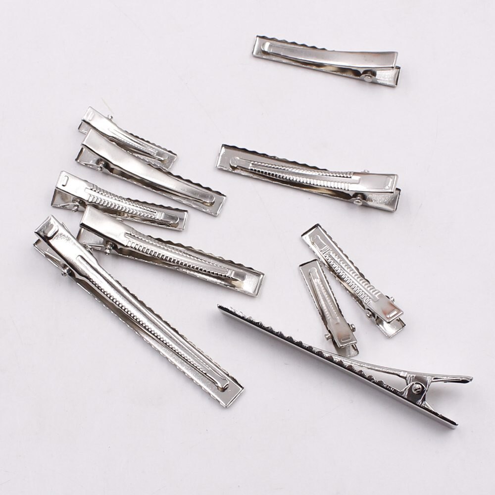 30 Pcs 3-7.5 Cm Diy Krokodil/Krokodil/Duckbill Haarspeld Tanden, alligator Diy Haar Boog Clip/Meisje Haar: 6