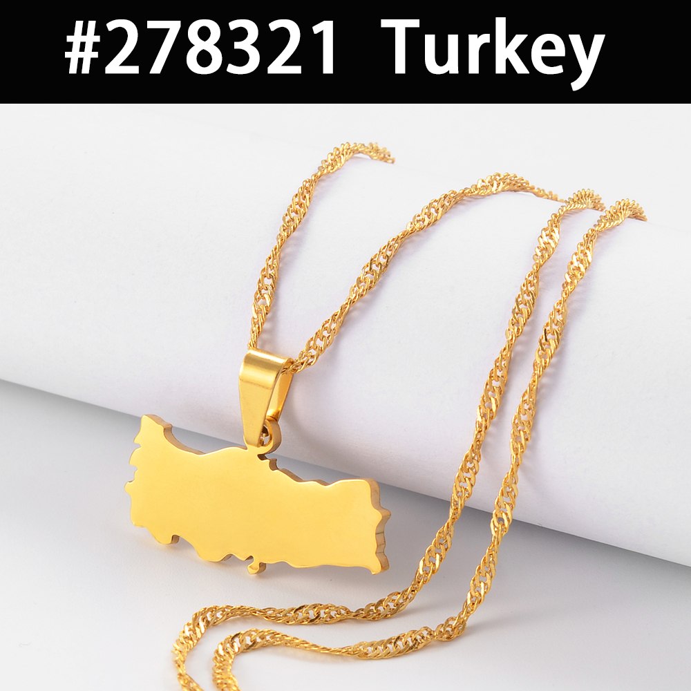 Egipto Nepal Sri Lanka Arabia Saudita Turquía Yemen Qatar mapa colgante collares pulido plano joyería nacional # 277821: 60 cm / Cobalto violeta