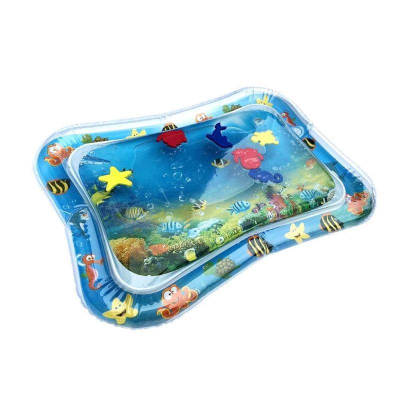 Baby Water Play Mat Tummy Time Toys For Newborns Playmat PVC Toddler Fun Activity Inflatbale Mat Infant Toys Seaworld Carpet