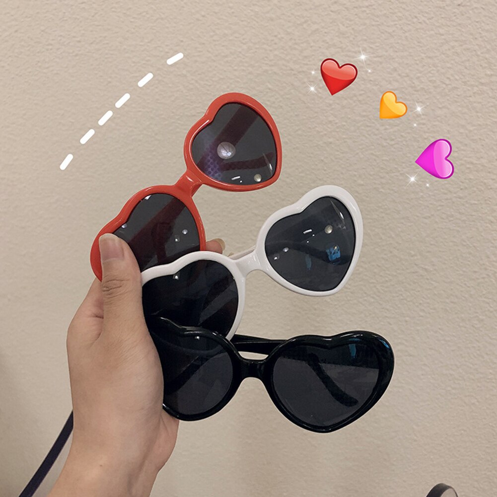 Miłość w kształcie serca efekty okulary oglądaj światła zmieniają się w kształt serca w nocy dyfrakcyjne okulary kobiety refrakcja Sunglasse