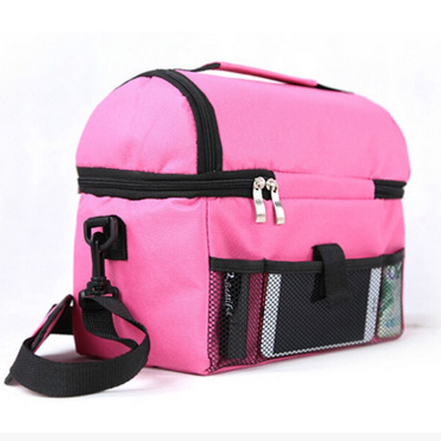 Waterdichte Nylon Koeler Lunch Moedermelk Opslag Leisure Picknick Packet Bento Box Voedsel Thermische Tote Handtas Draagbare Ijs Zakken