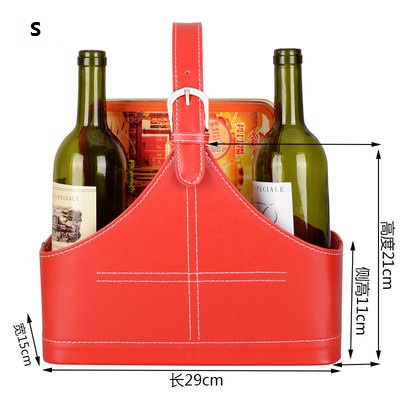 Förvaringskorg i imiterat pu-läder, bärbar förvaringskorg för frukt: Vit